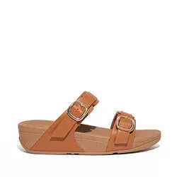 Lulu Adjust Slide Tan Fitflop