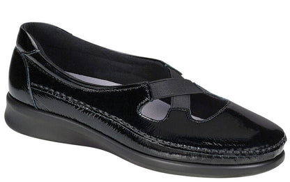 SAS Women Crissy BLK PAT @BRANDYSSHOES