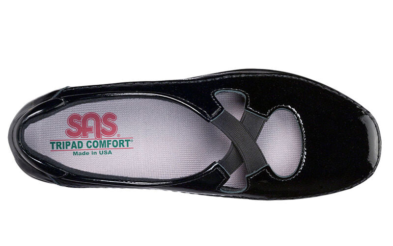 SAS Women Crissy BLK PAT @BRANDYSSHOES