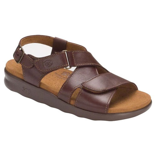 Cinnamon Huggy Cross Strap Sandal Sas