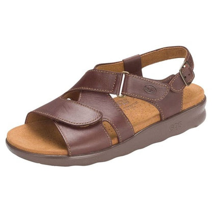 Cinnamon Huggy Cross Strap Sandal Sas