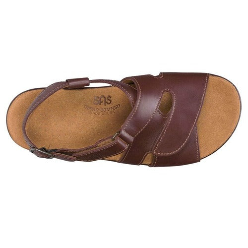 Cinnamon Huggy Cross Strap Sandal Sas