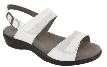 SAS Women's Nudu Heel Strap WHITE