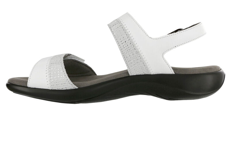 SAS Women's Nudu Heel Strap WHITE