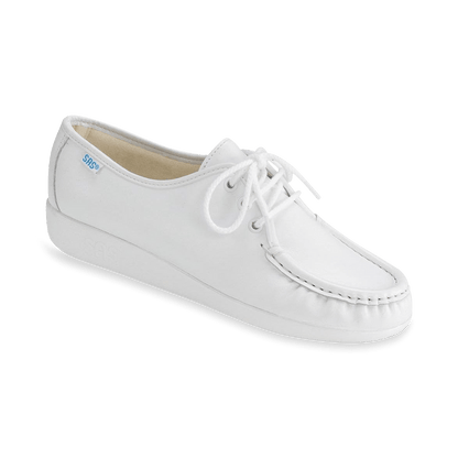 WHITE - SAS Siesta - Lace Up Loafer at Brandy's Shoes Made in USA