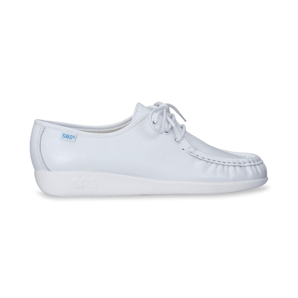 WHITE - SAS Siesta - Lace Up Loafer at Brandy's Shoes Made in USA