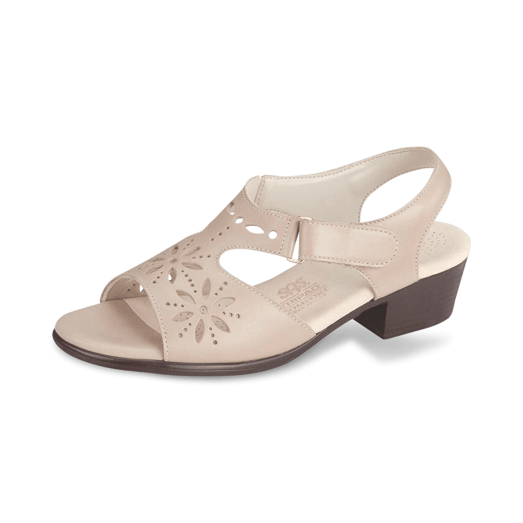 CREAM | SAS Sunburst - Heeled Sandal at Brandy's Shoes Made in USA